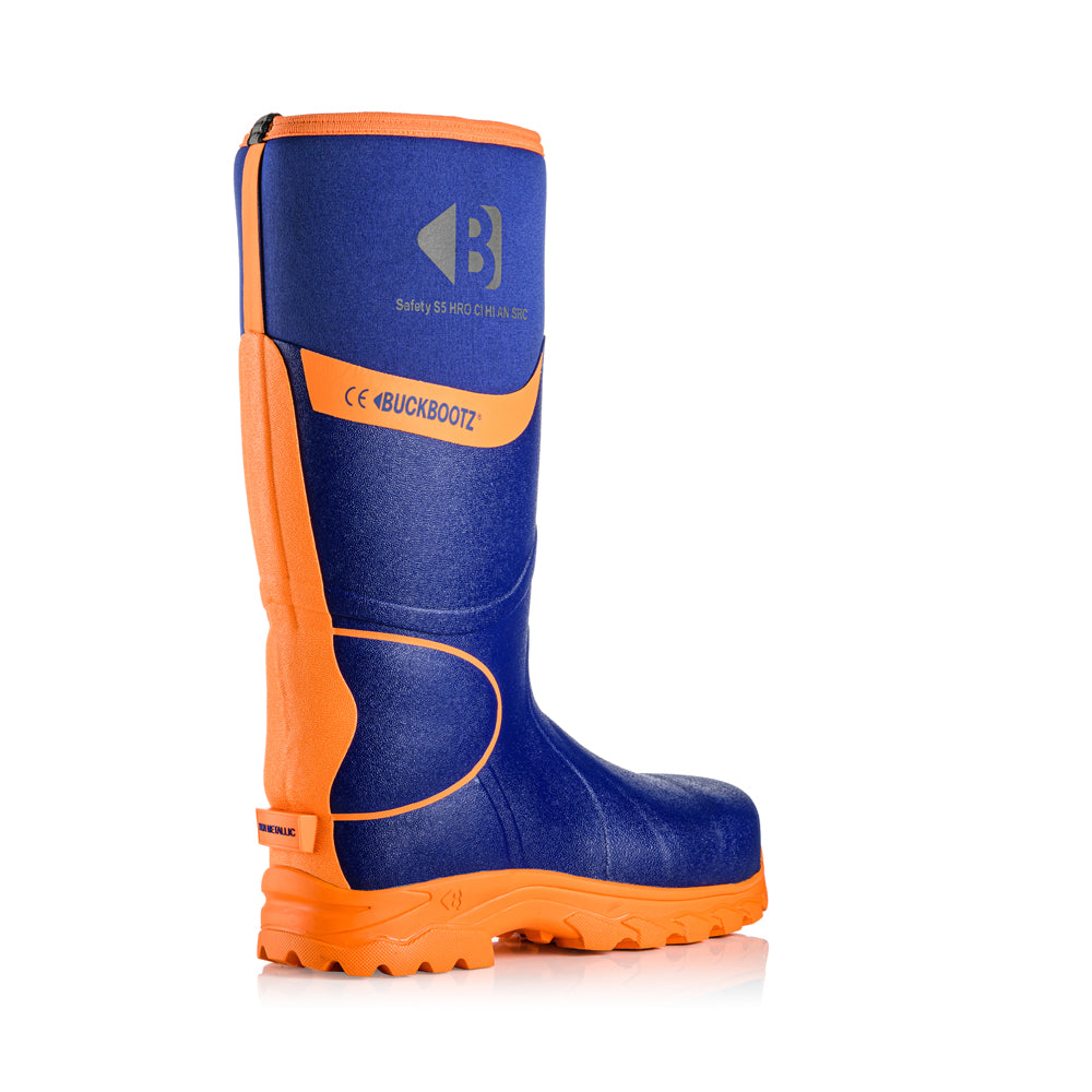 Buckler BBZ8000 S5 360° High Visibility Neoprene / Rubber Safety Wellington Boot with Ankle Protection Only Buy Now at Female Workwear!