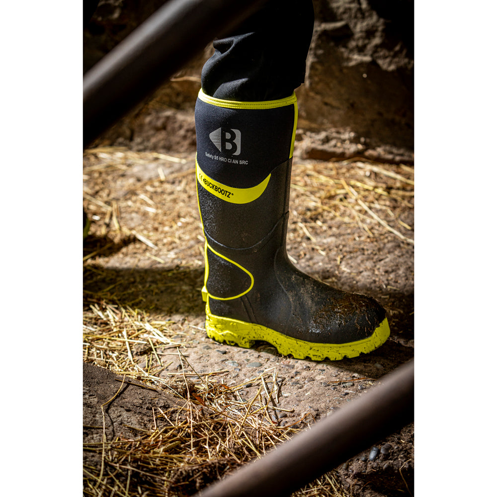 Buckler BBZ8000 S5 360° High Visibility Neoprene / Rubber Safety Wellington Boot with Ankle Protection Only Buy Now at Female Workwear!