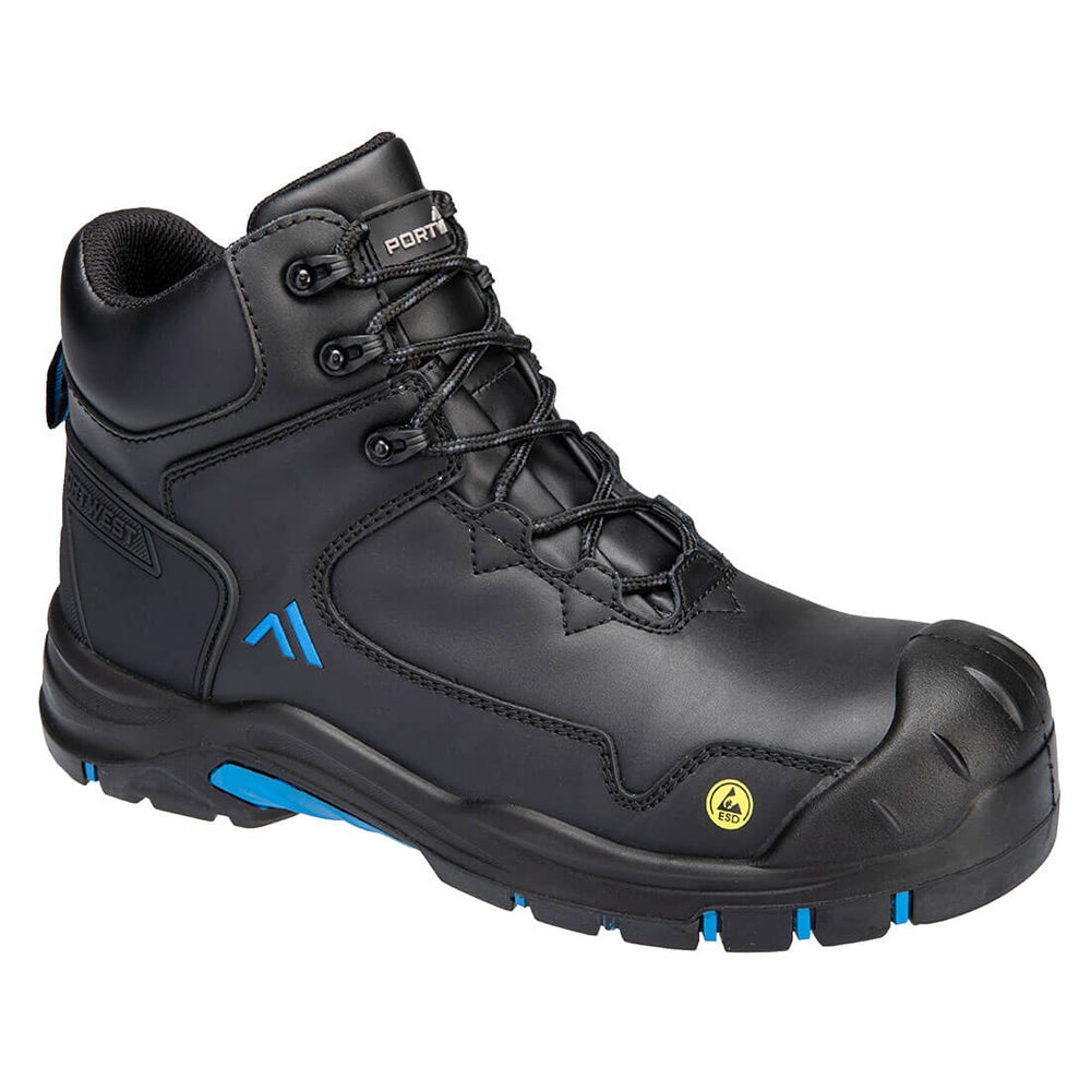 Portwest FC18 FX2 Apex Composite Mid Safety Work Boot S3S ESD HRO SR SC FO - Premium SAFETY BOOTS from Portwest - Just £41.36! Shop now at femaleworkwear.com