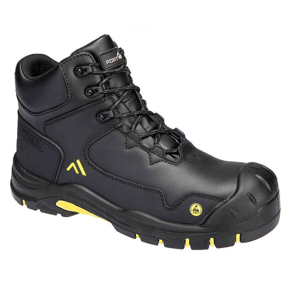 Portwest FC18 FX2 Apex Composite Mid Safety Work Boot S3S ESD HRO SR SC FO - Premium SAFETY BOOTS from Portwest - Just £41.36! Shop now at femaleworkwear.com