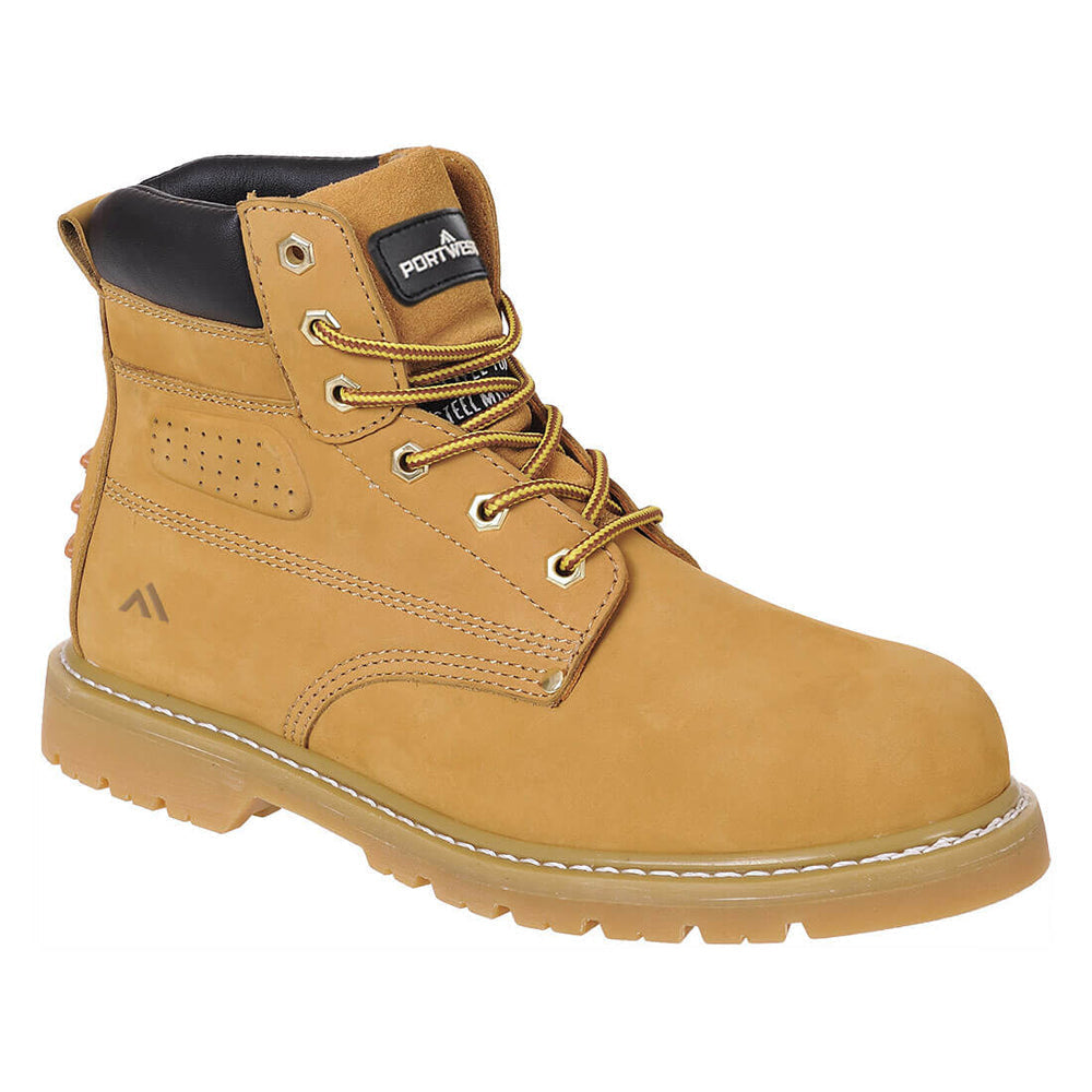 Portwest FW35 Steelite Welted Plus Safety Boot SBP HRO - Premium SAFETY BOOTS from Portwest - Just £42.79! Shop now at femaleworkwear.com