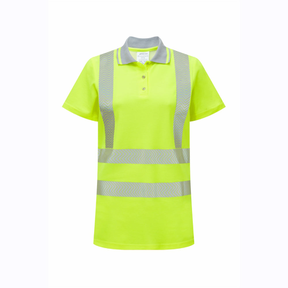 PULSAR® LIFE LFE950 / LFE951 Ladies Sustainable Hi-Vis Polo Shirt - Premium WOMENS HI-VIS T-SHIRTS from Pulsar - Just £20.99! Shop now at femaleworkwear.com