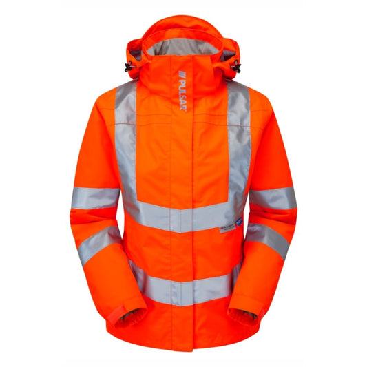 PULSAR PR705 Rail Spec Ladies Unlined Storm Coat - Premium WOMENS HI-VIS JACKETS from PULSAR - Just £75.18! Shop now at femaleworkwear.com