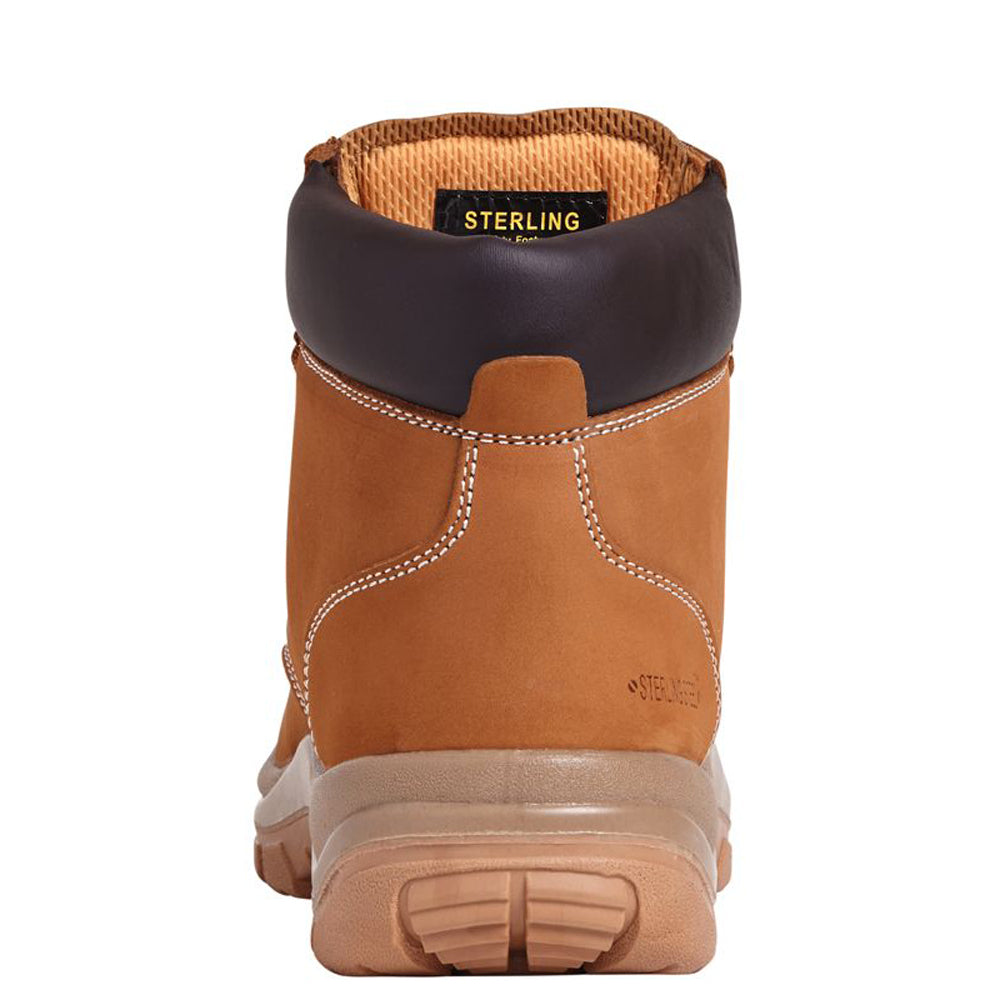 Sterling Steel SS819CM Wheat Nubuck Leather Lightweight Safety Boot S3 - Premium SAFETY BOOTS from Apache - Just £36.86! Shop now at femaleworkwear.com