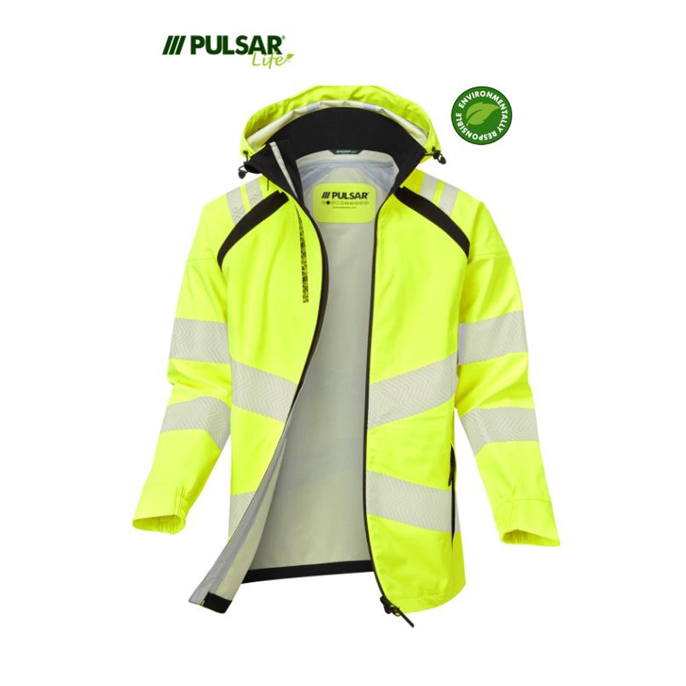 PULSAR® LIFE LFE959 GRS Women's Shell Jacket Yellow - Premium WOMENS HI-VIS JACKETS from Pulsar - Just £128.05! Shop now at femaleworkwear.com