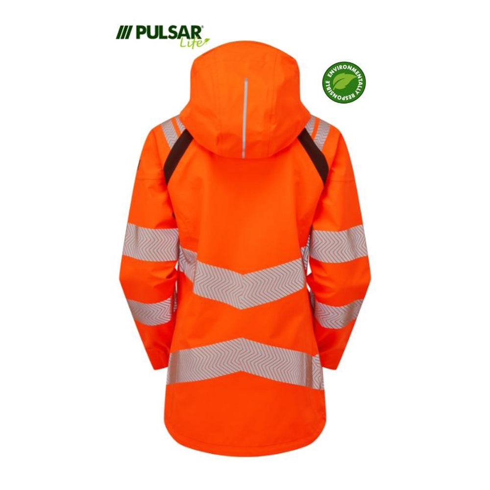 PULSAR® LIFE LFE960 GRS Women's Shell Jacket Orange - Premium WOMENS HI-VIS JACKETS from Pulsar - Just £128.05! Shop now at femaleworkwear.com