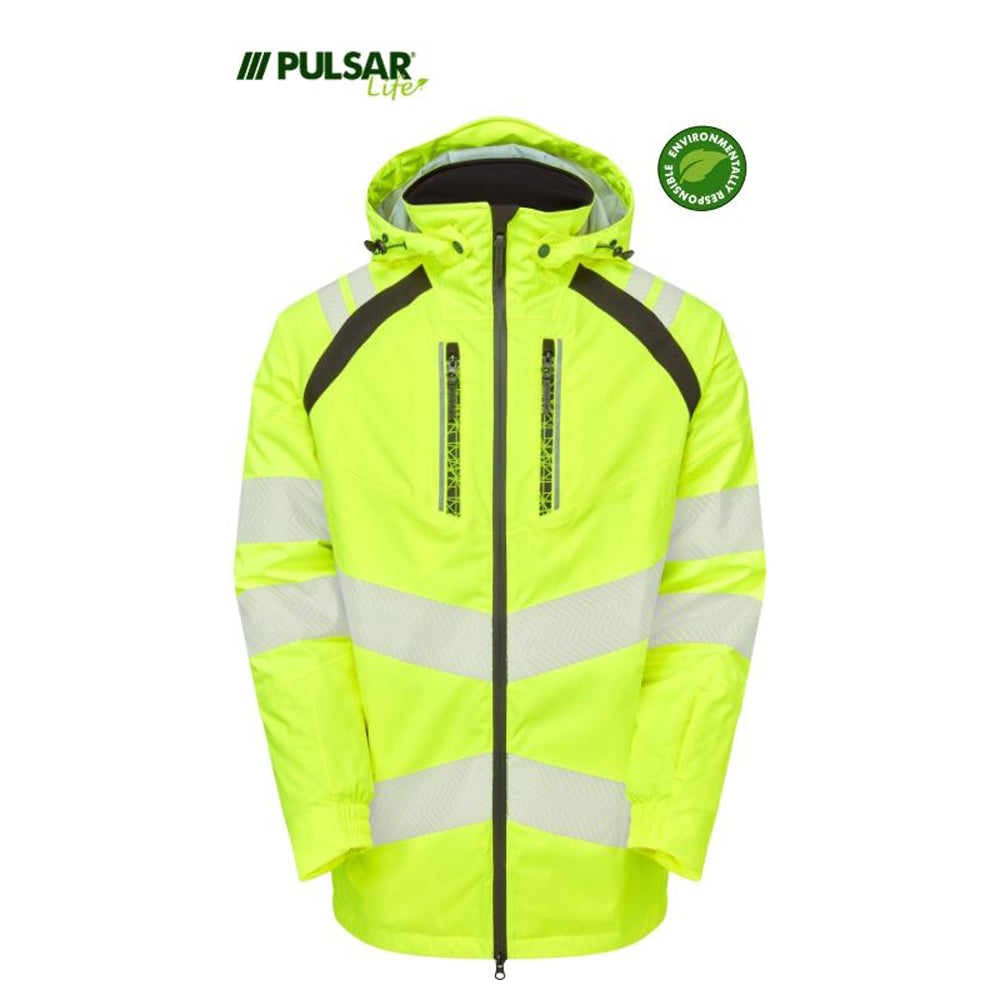 PULSAR® LIFE LFE968 GRS Women's Waterproof Hi-Vis Insulated Parka Yellow - Premium WOMENS HI-VIS JACKETS from Pulsar - Just £138.58! Shop now at femaleworkwear.com