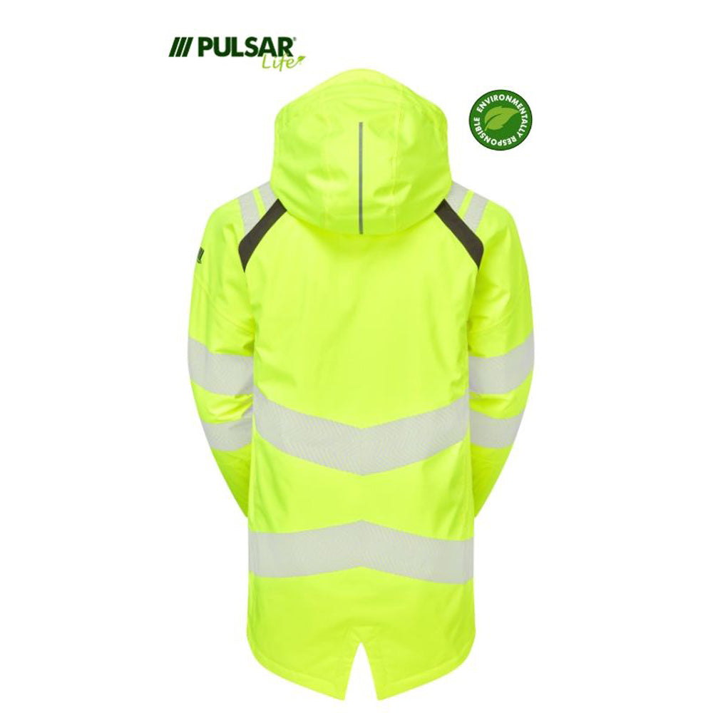 PULSAR® LIFE LFE968 GRS Women's Waterproof Hi-Vis Insulated Parka Yellow - Premium WOMENS HI-VIS JACKETS from Pulsar - Just £138.58! Shop now at femaleworkwear.com