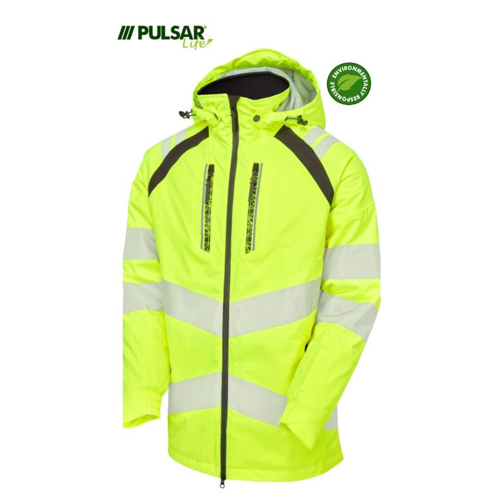 PULSAR® LIFE LFE968 GRS Women's Waterproof Hi-Vis Insulated Parka Yellow - Premium WOMENS HI-VIS JACKETS from Pulsar - Just £138.58! Shop now at femaleworkwear.com