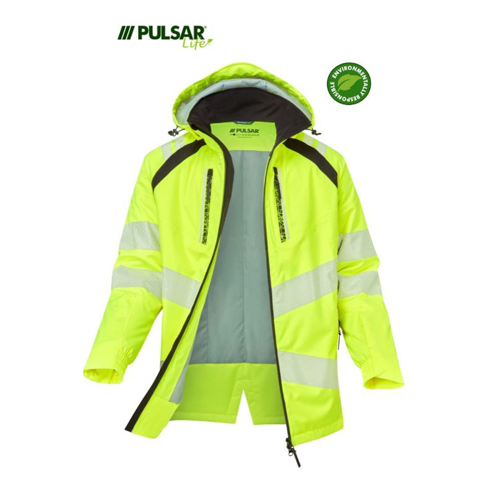 PULSAR® LIFE LFE968 GRS Women's Waterproof Hi-Vis Insulated Parka Yellow - Premium WOMENS HI-VIS JACKETS from Pulsar - Just £138.58! Shop now at femaleworkwear.com