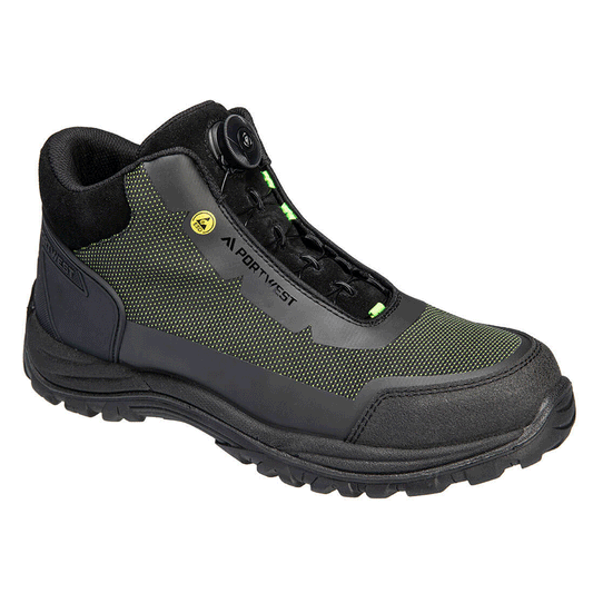 Portwest FE04 Girder Composite Mid Boot S3S ESD SR FO - Premium SAFETY BOOTS from Portwest - Just £45.64! Shop now at femaleworkwear.com