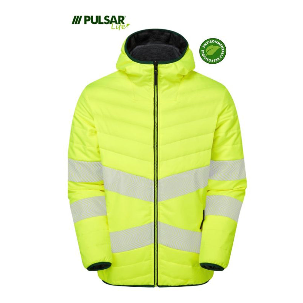 PULSAR® LIFE GRS LFE962 Women's Reversible Hi-Vis Puffer Jacket Yellow - Premium WOMENS HI-VIS JACKETS from Pulsar - Just £105.25! Shop now at femaleworkwear.com