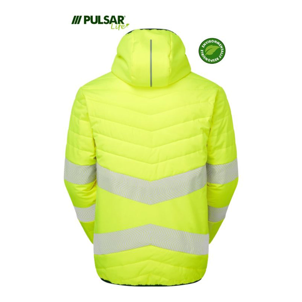 PULSAR® LIFE GRS LFE962 Women's Reversible Hi-Vis Puffer Jacket Yellow - Premium WOMENS HI-VIS JACKETS from Pulsar - Just £105.25! Shop now at femaleworkwear.com