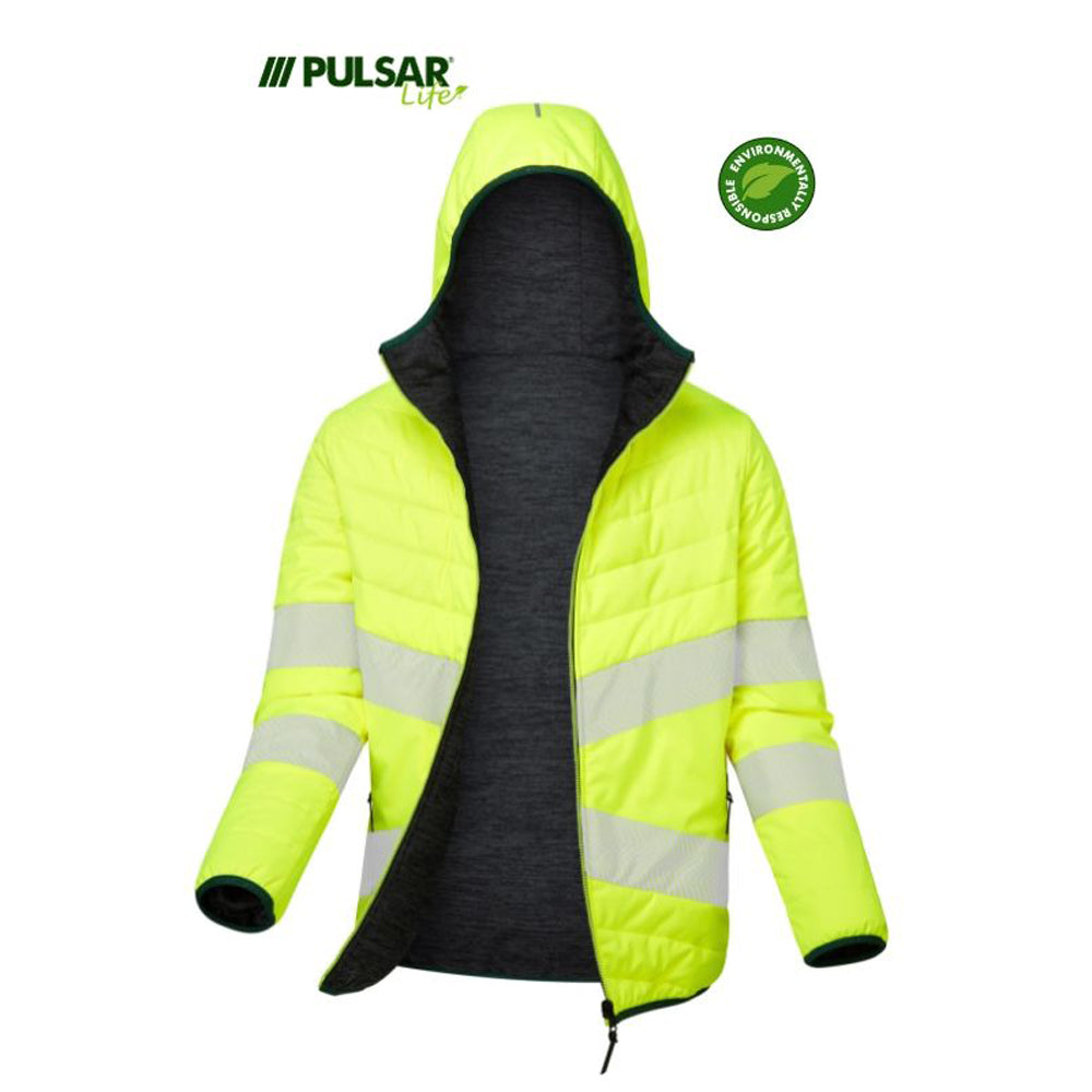 PULSAR® LIFE GRS LFE962 Women's Reversible Hi-Vis Puffer Jacket Yellow - Premium WOMENS HI-VIS JACKETS from Pulsar - Just £105.25! Shop now at femaleworkwear.com