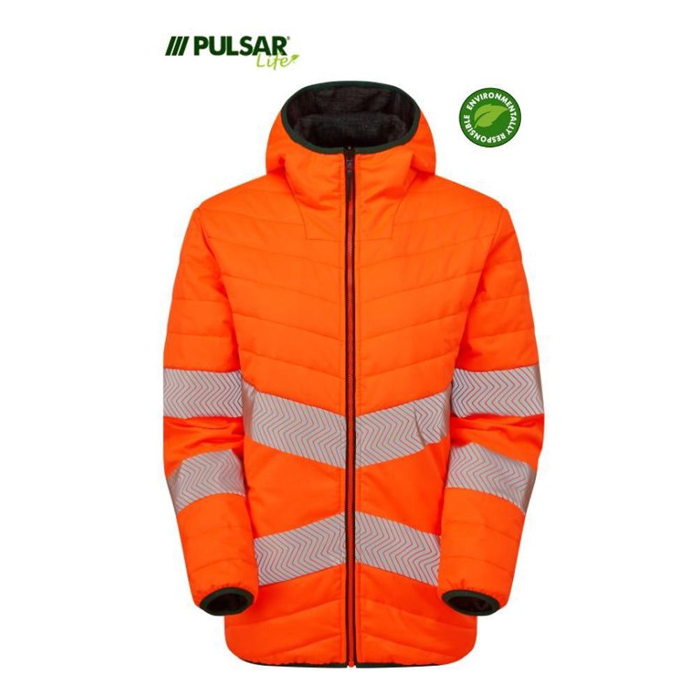 PULSAR® LIFE LFE963 GRS Women's Reversible Hi-Vis Puffer Jacket Orange - Premium WOMENS HI-VIS JACKETS from Pulsar - Just £105.25! Shop now at femaleworkwear.com