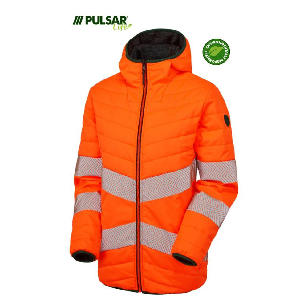 PULSAR® LIFE LFE963 GRS Women's Reversible Hi-Vis Puffer Jacket Orange - Premium WOMENS HI-VIS JACKETS from Pulsar - Just £105.25! Shop now at femaleworkwear.com