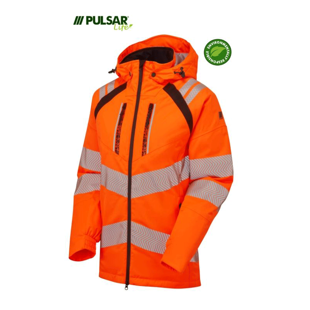 PULSAR® LIFE LFE969 GRS Women's Waterproof Hi-Vis Insulated Parka Orange - Premium WOMENS HI-VIS JACKETS from Pulsar - Just £138.58! Shop now at femaleworkwear.com