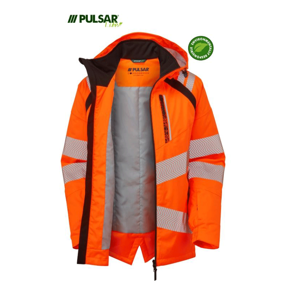 PULSAR® LIFE LFE969 GRS Women's Waterproof Hi-Vis Insulated Parka Orange - Premium WOMENS HI-VIS JACKETS from Pulsar - Just £138.58! Shop now at femaleworkwear.com