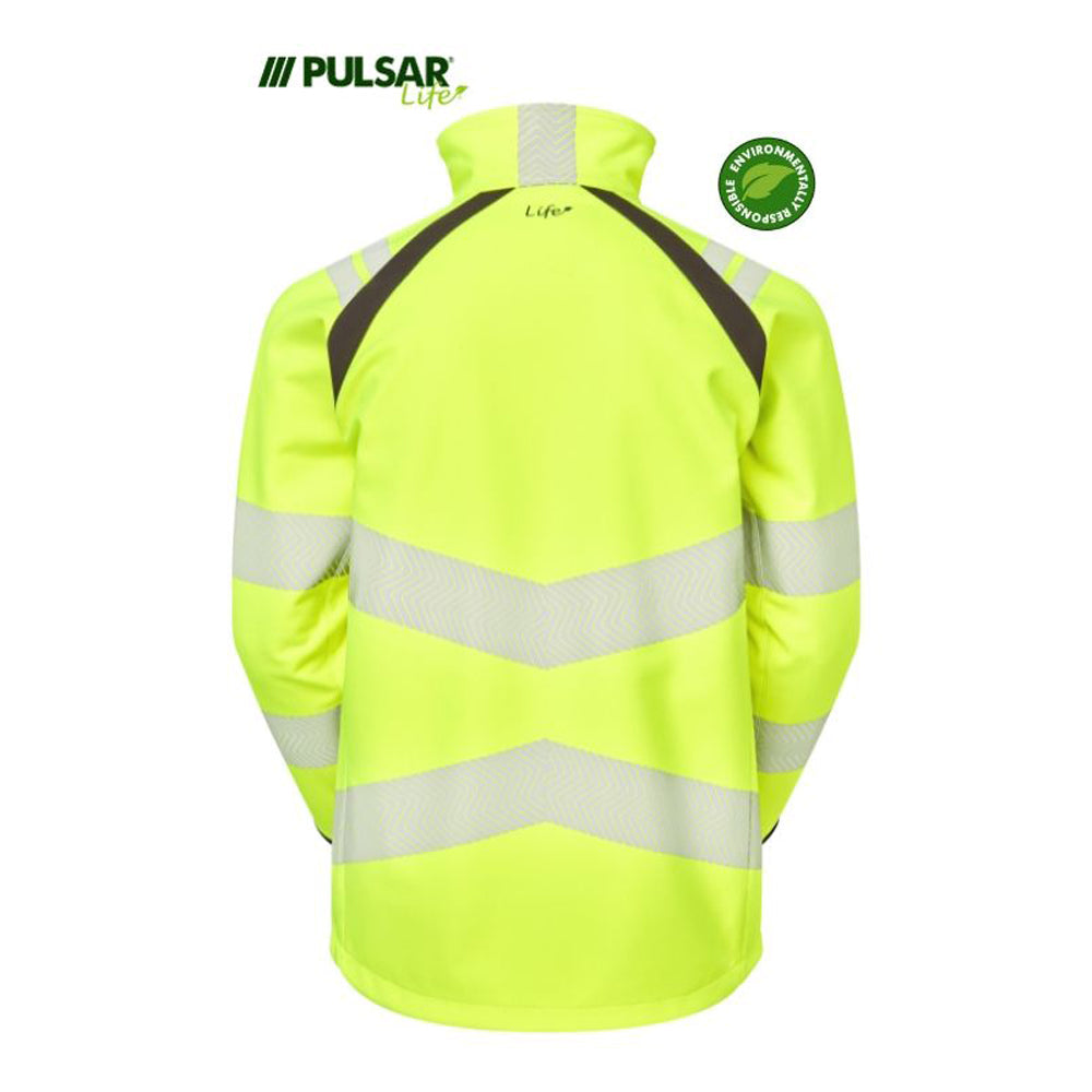 PULSAR® LIFE LFE965 GRS Women's Waterproof Hi-Vis Softshell Jacket Yellow - Premium WOMENS HI-VIS JACKETS from Pulsar - Just £87.70! Shop now at femaleworkwear.com