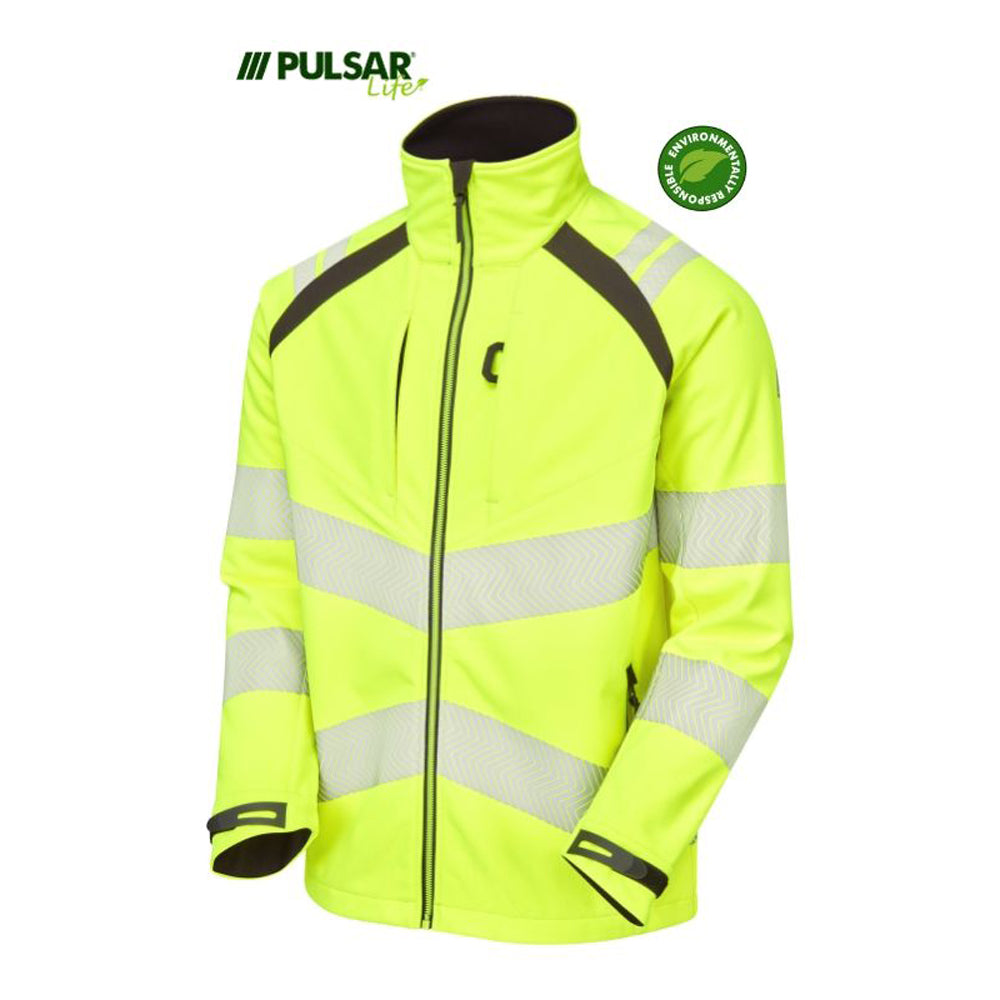 PULSAR® LIFE LFE965 GRS Women's Waterproof Hi-Vis Softshell Jacket Yellow - Premium WOMENS HI-VIS JACKETS from Pulsar - Just £87.70! Shop now at femaleworkwear.com