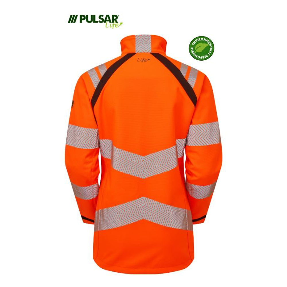 PULSAR® LIFE LFE966 GRS Women's Waterproof Hi-Vis Softshell Jacket Orange - Premium WOMENS HI-VIS JACKETS from Pulsar - Just £87.70! Shop now at femaleworkwear.com