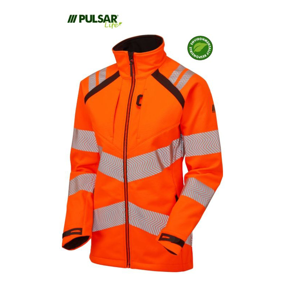 PULSAR® LIFE LFE966 GRS Women's Waterproof Hi-Vis Softshell Jacket Orange - Premium WOMENS HI-VIS JACKETS from Pulsar - Just £87.70! Shop now at femaleworkwear.com